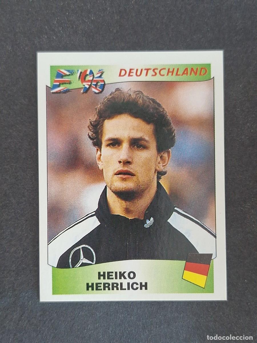 Fu&szlig;ball-Sticker: L3 HEIKO HERRLICH SELECCION ALEMANIA 212 EUROCOPA 1996 EURO 96 PANINI NUNCA PEGADO SIN PEGAR