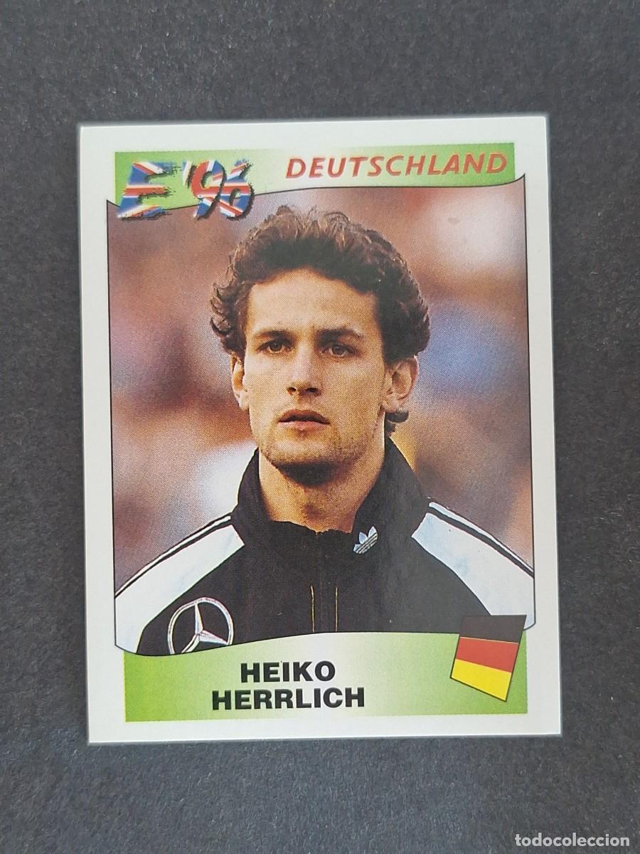 Fu&szlig;ball-Sticker: L3 HEIKO HERRLICH SELECCION ALEMANIA 212 EUROCOPA 1996 EURO 96 PANINI NUNCA PEGADO SIN PEGAR