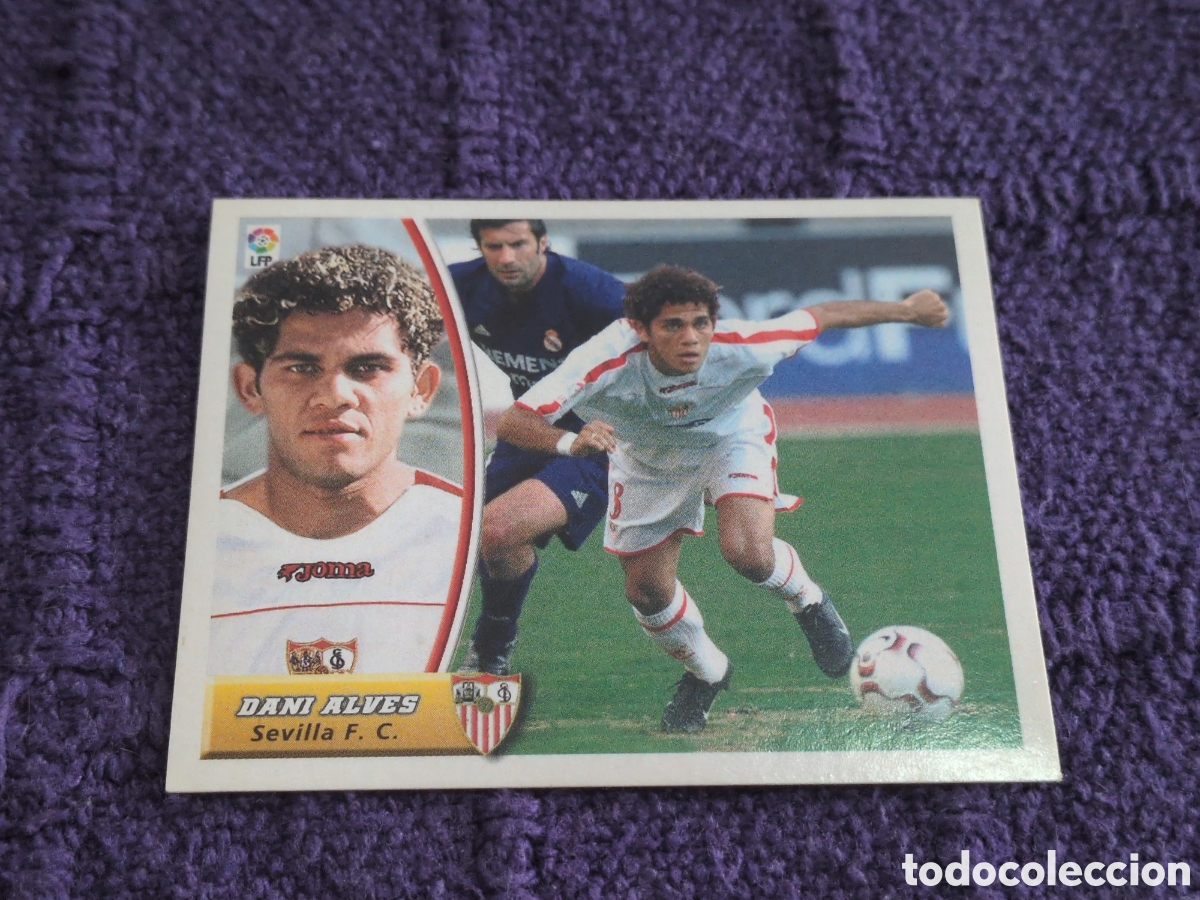 Fu&szlig;ball-Sticker: DANI ALVES SEVILLA F. C. LIGA ESTE 2003 2004 03 04 NUNCA PEGADO SIN PEGAR