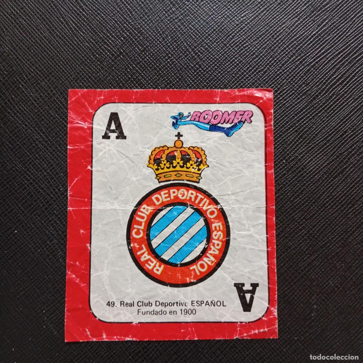 Cromos de f&uacute;tbol: 49 ESCUDO ESPA&Ntilde;OL CHICLE BOOMER 1982 1983 CROMO FUTBOL LIGA 82 83 - SIN PEGAR - SOBRE-C