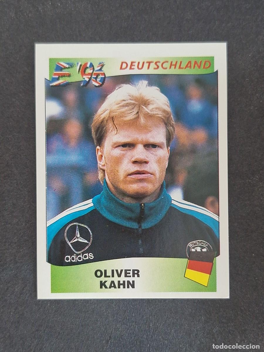 Cromos de f&uacute;tbol: L3 OLIVER KAHN SELECCION ALEMANIA 214 EUROCOPA 1996 EURO 96 PANINI NUNCA PEGADO SIN PEGAR