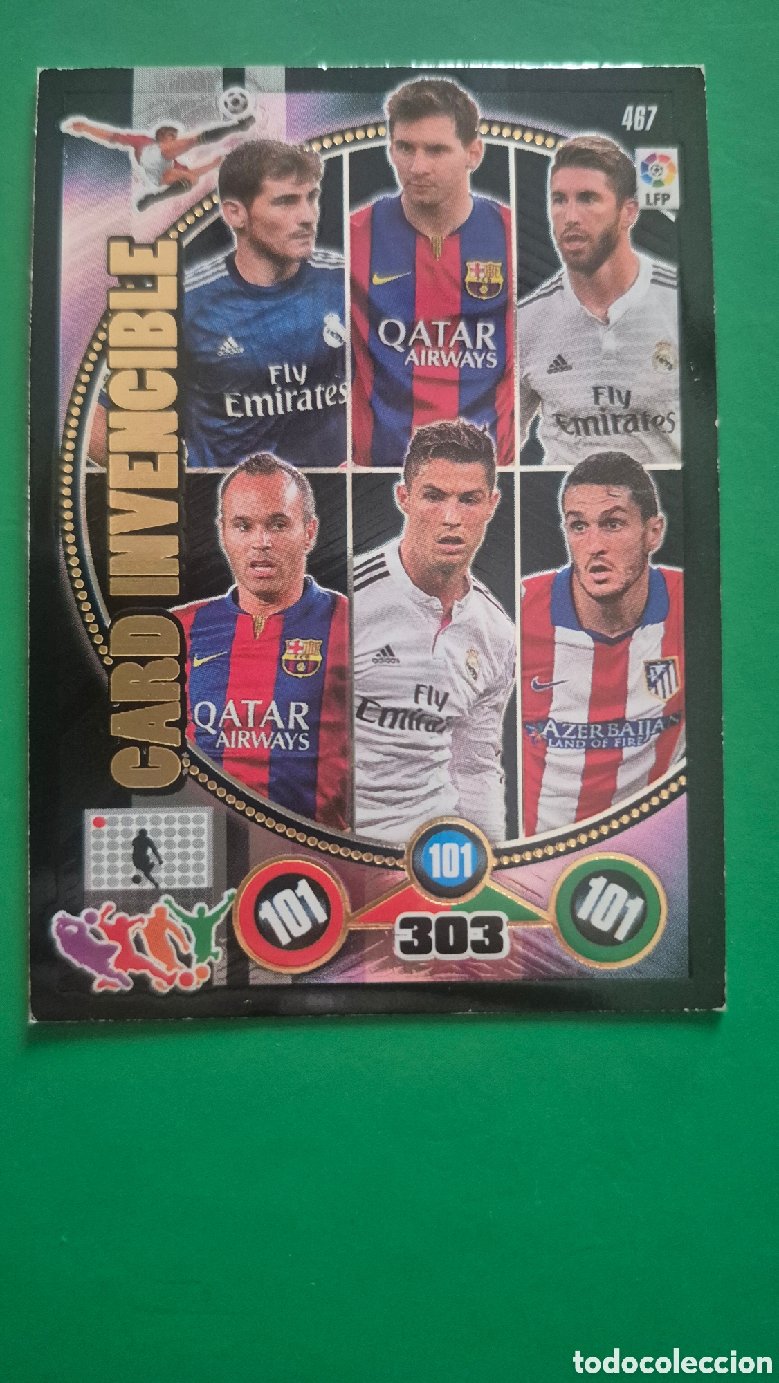Cromos de f&uacute;tbol: Card Invencible n&deg;467 Adrenalyn XL 14/15