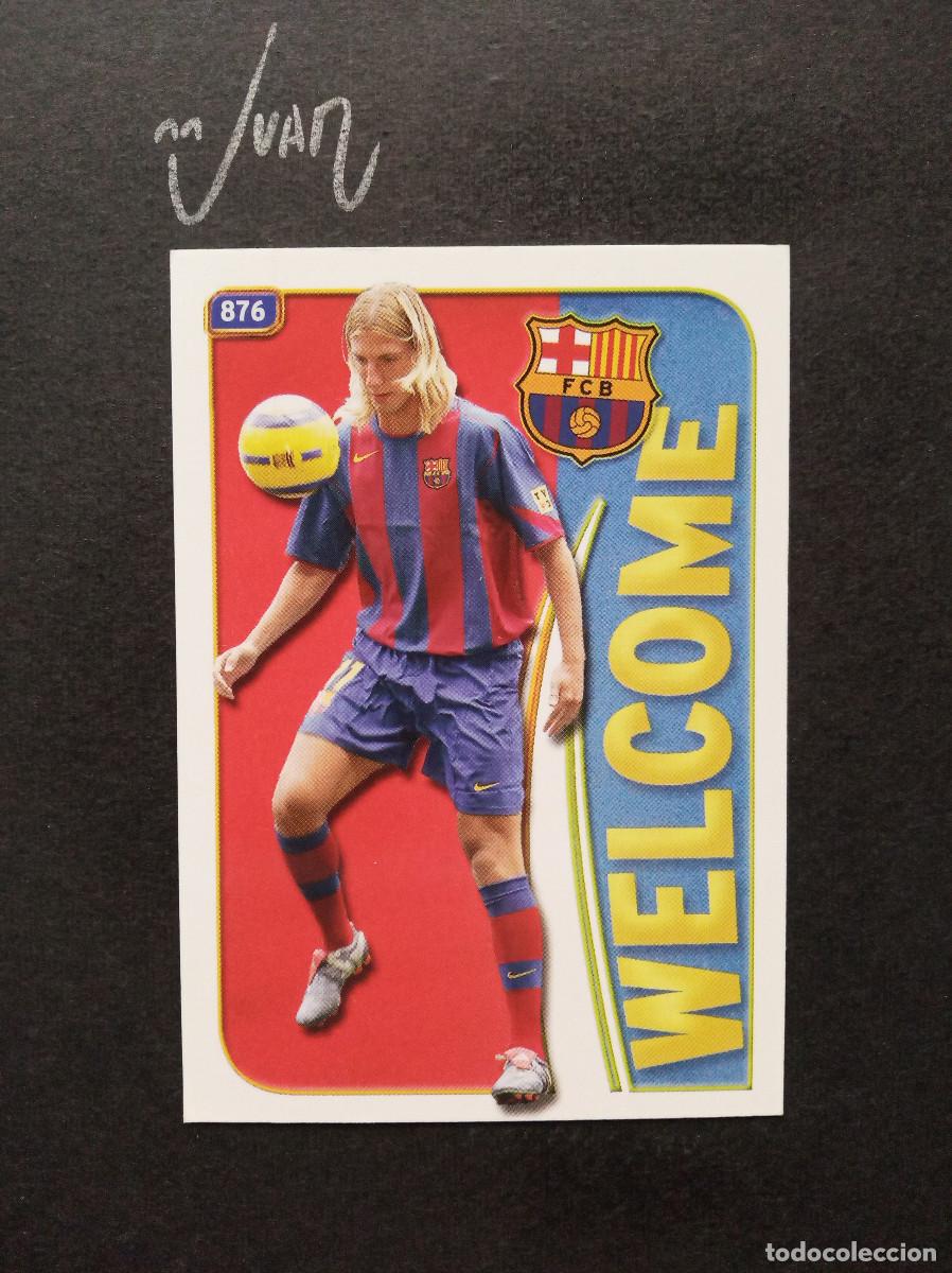 Cromos de f&uacute;tbol: N&ordm; 876 WELCOME MATE MAXI LOPEZ FC BARCELONA ARGENTINA ⚽ MUNDICROMO &reg; 2004 2005 LIGA 04 05