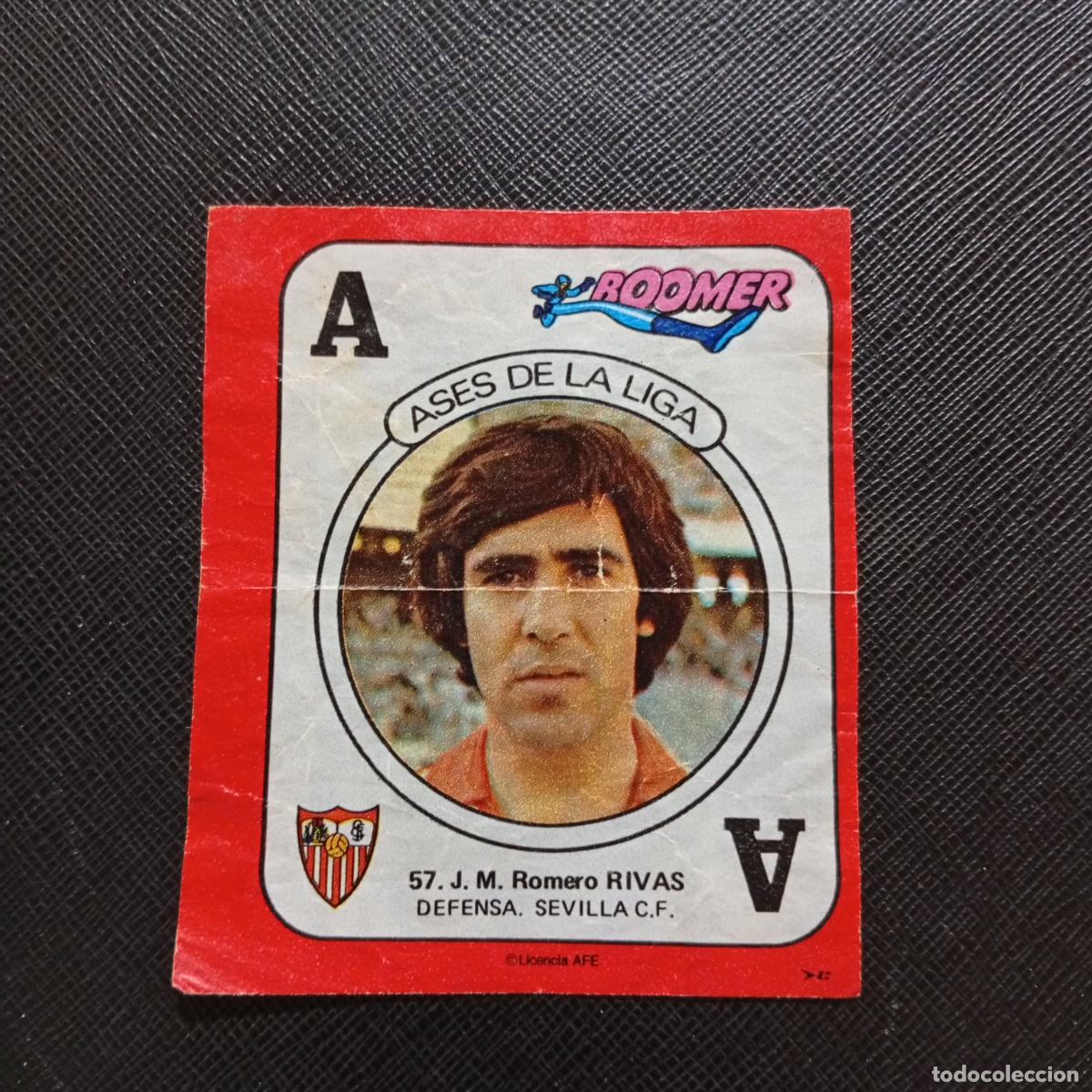 Cromos de f&uacute;tbol: 57 RIVAS SEVILLA CHICLE BOOMER 1982 1983 CROMO FUTBOL LIGA 82 83 - SIN PEGAR - SOBRE-C