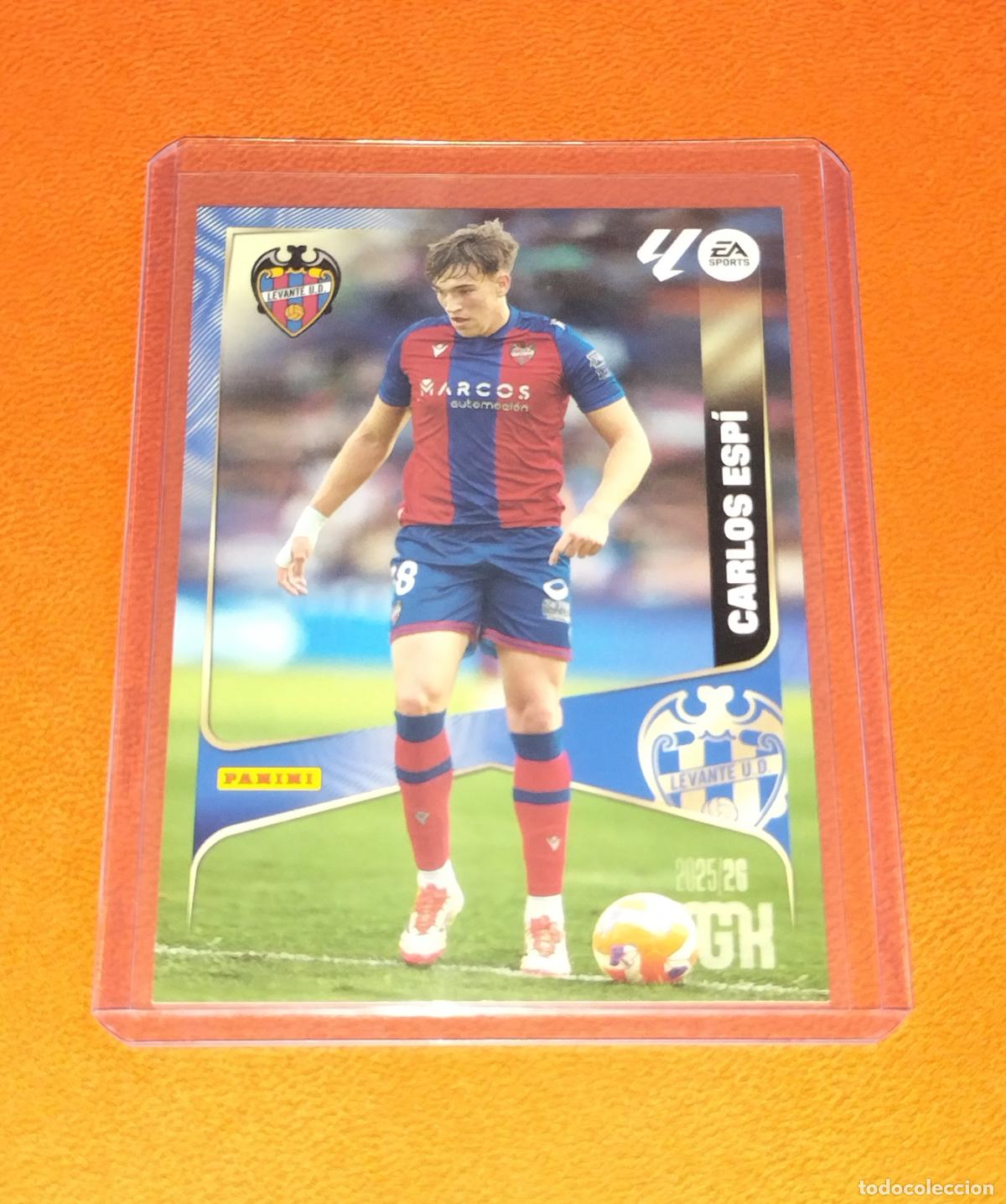 Cromos de f&uacute;tbol: 215 CARLOS ESPI LEVANTE CARD MGK MEGACRACKS LALIGA EA 2025 2026 25 26