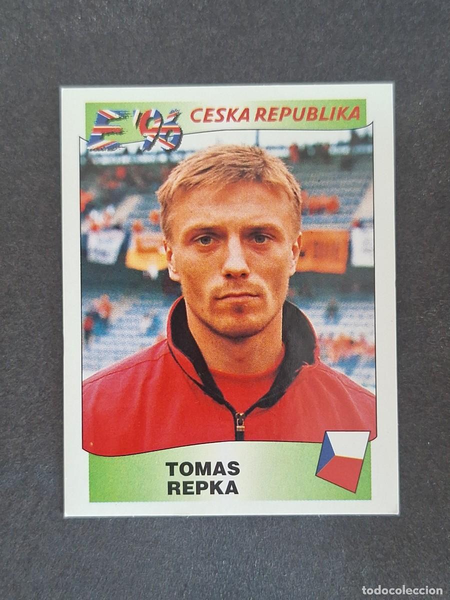 Cromos de f&uacute;tbol: L3 TOMAS REPKA SELECCION REPUBLICA CHECA 220 EUROCOPA 1996 EURO 96 PANINI NUNCA PEGADO