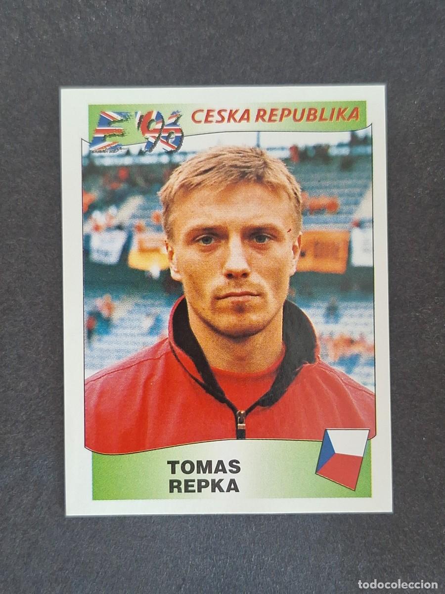 Cromos de f&uacute;tbol: L3 TOMAS REPKA SELECCION REPUBLICA CHECA 220 EUROCOPA 1996 EURO 96 PANINI NUNCA PEGADO