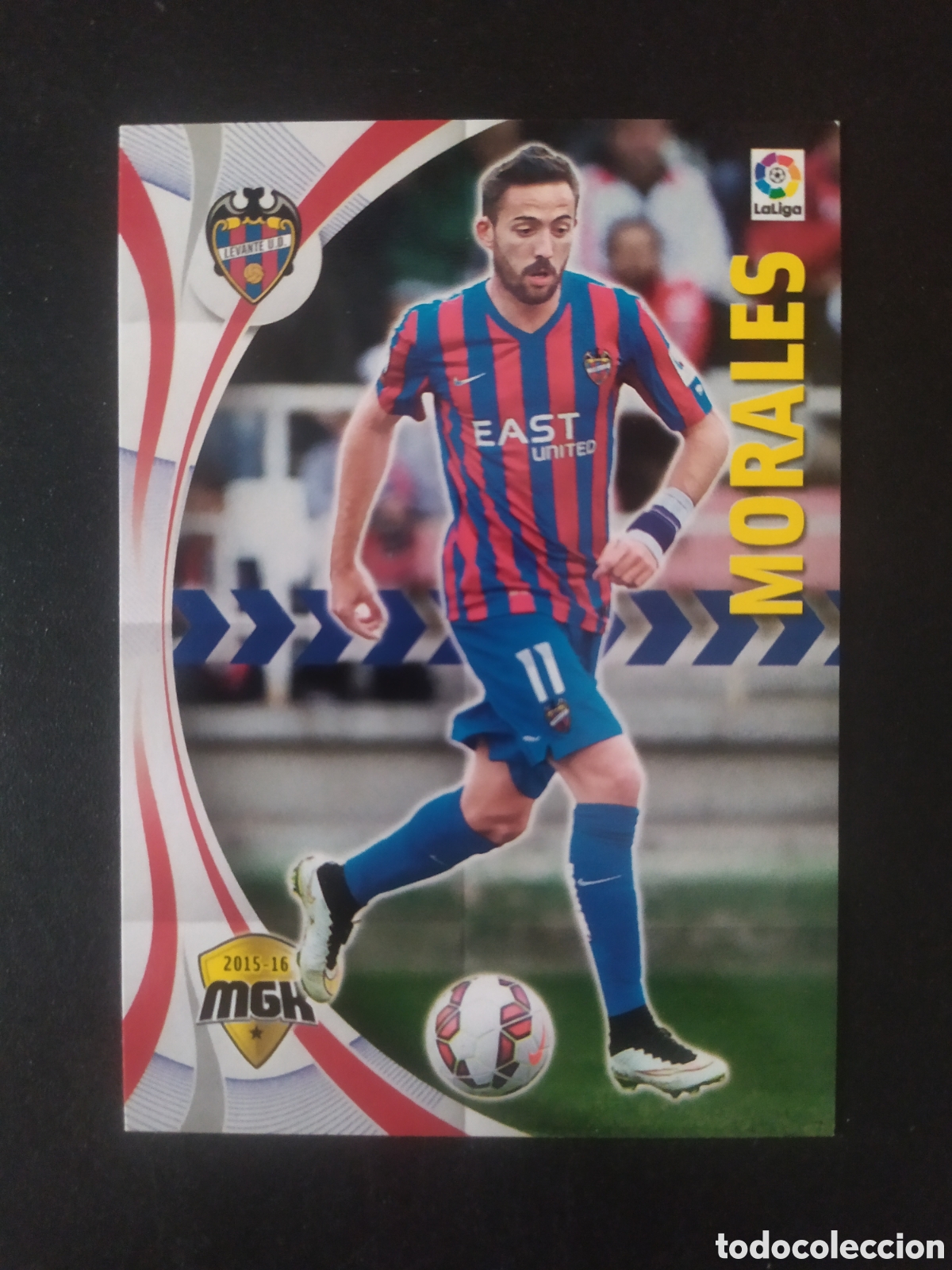 Cromos de f&uacute;tbol: Megacracks 2015 2016 15 16 panini Morales n&deg; 311 Levante