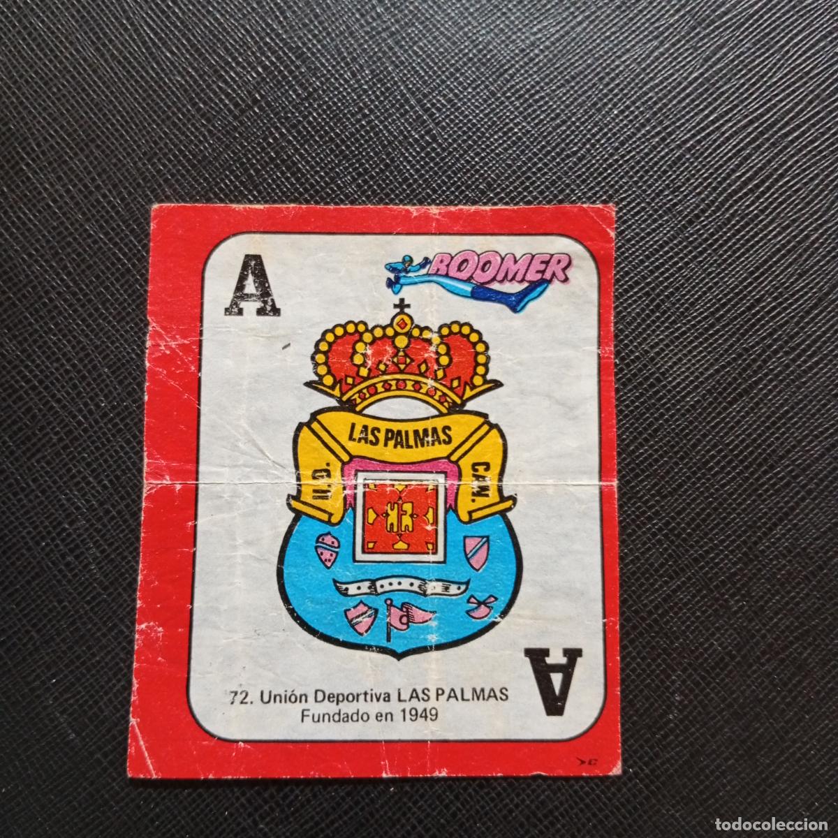 Cromos de f&uacute;tbol: 72 ESCUDO LAS PALMAS CHICLE BOOMER 1982 1983 CROMO FUTBOL LIGA 82 83 - SIN PEGAR - SOBRE-C