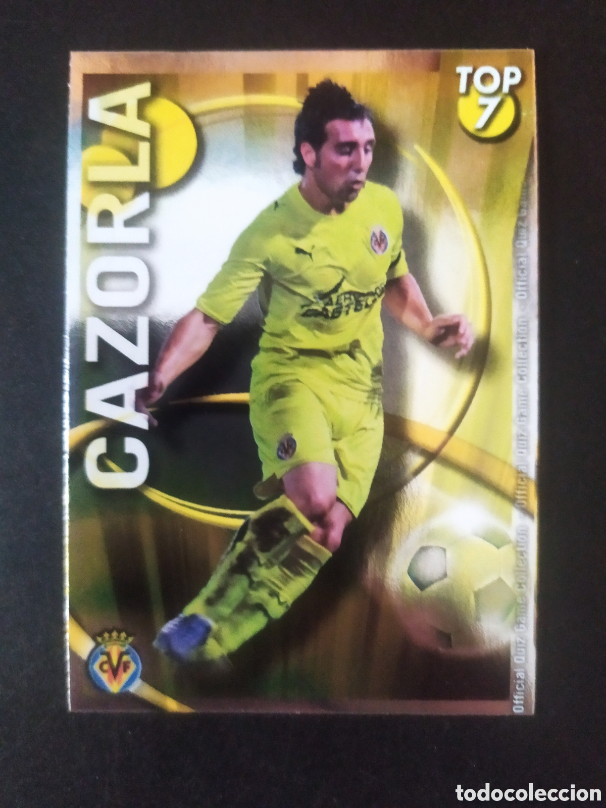 Cromos de Futebol: Mundicromo fichas Liga 2010 2011 10 11 Cazorla top dorado n&deg; 599 Villarreal