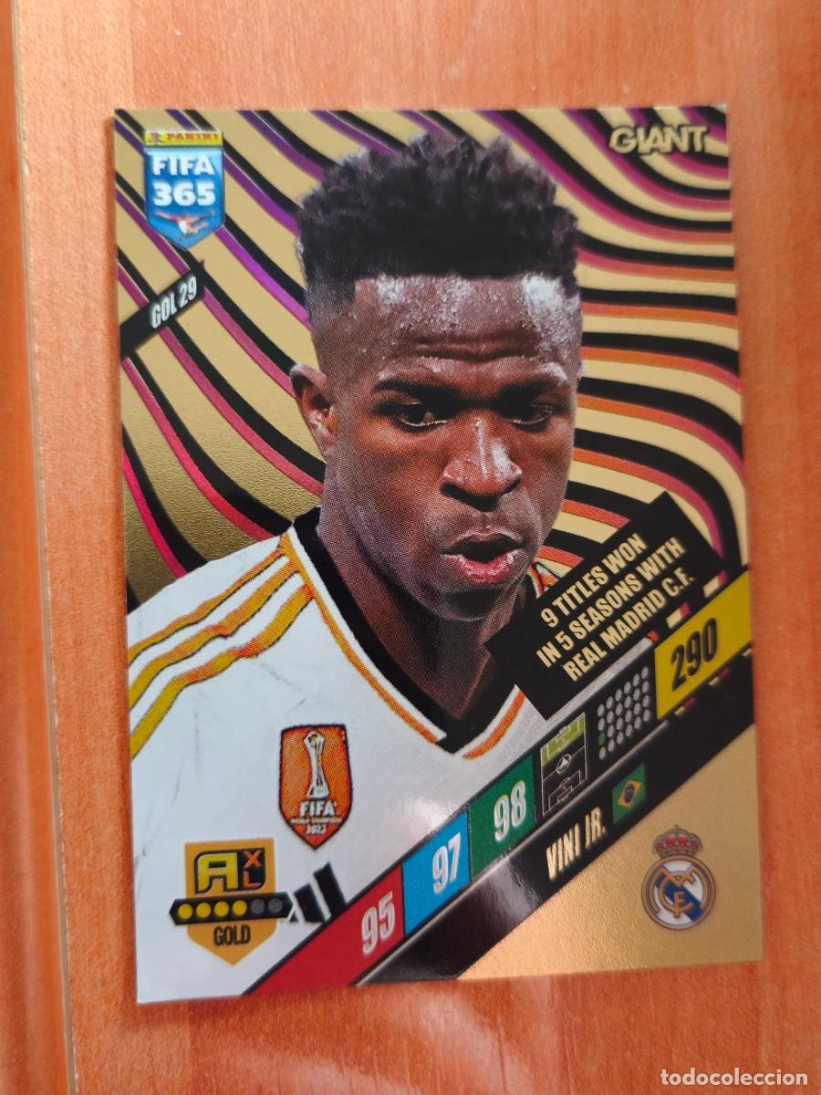 Cromos de f&uacute;tbol: Vinicius, Giant Adrenalyn FIFA 365. 2024