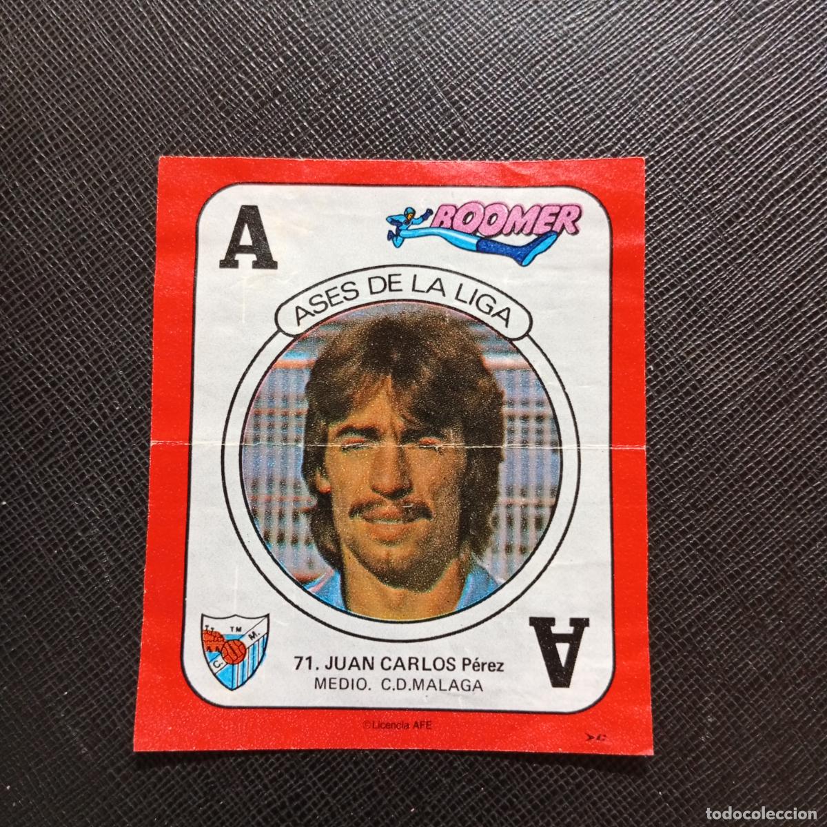 Cromos de f&uacute;tbol: 71 JUAN CARLOS MALAGA CHICLE BOOMER 1982 1983 CROMO FUTBOL LIGA 82 83 - SIN PEGAR - SOBRE-C