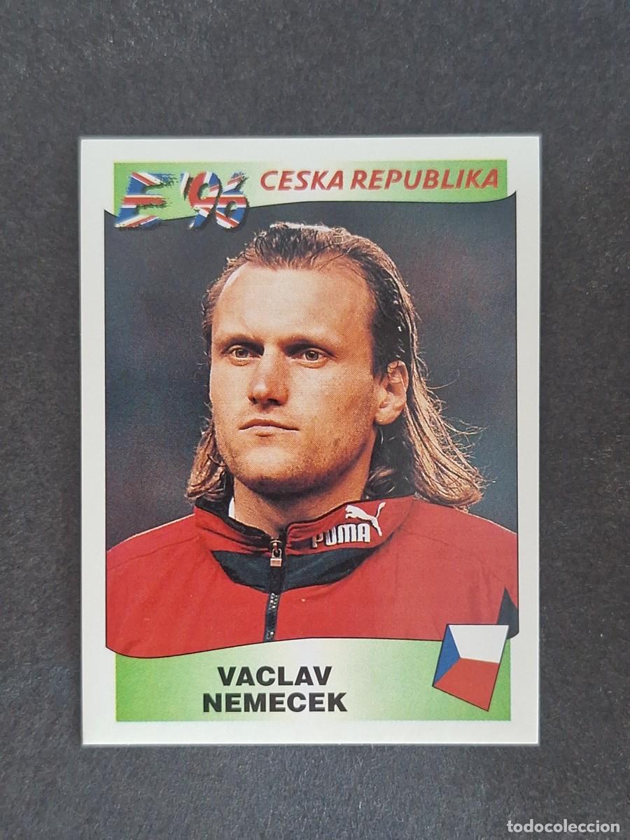 Cromos de f&uacute;tbol: L3 VACLAV NEMECEK SELECCION REPUBLICA CHECA 225 EUROCOPA 1996 EURO 96 PANINI NUNCA PEGADO
