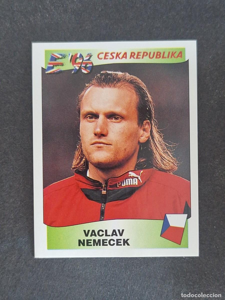 Cromos de f&uacute;tbol: L3 VACLAV NEMECEK SELECCION REPUBLICA CHECA 225 EUROCOPA 1996 EURO 96 PANINI NUNCA PEGADO