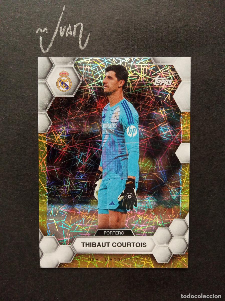Cromos de f&uacute;tbol: N&ordm; 1 PARALELA ELECTRO COURTOIS REAL MADRID BELGICA ⚽ TOPPS &reg; FAN SET 2024 2025 24 25 NUEVO