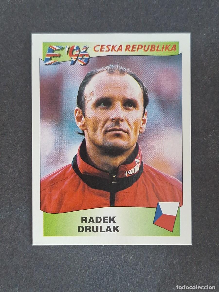 Cromos de f&uacute;tbol: L3 RADEK DRULAK SELECCION REPUBLICA CHECA 229 EUROCOPA 1996 EURO 96 PANINI NUNCA PEGADO
