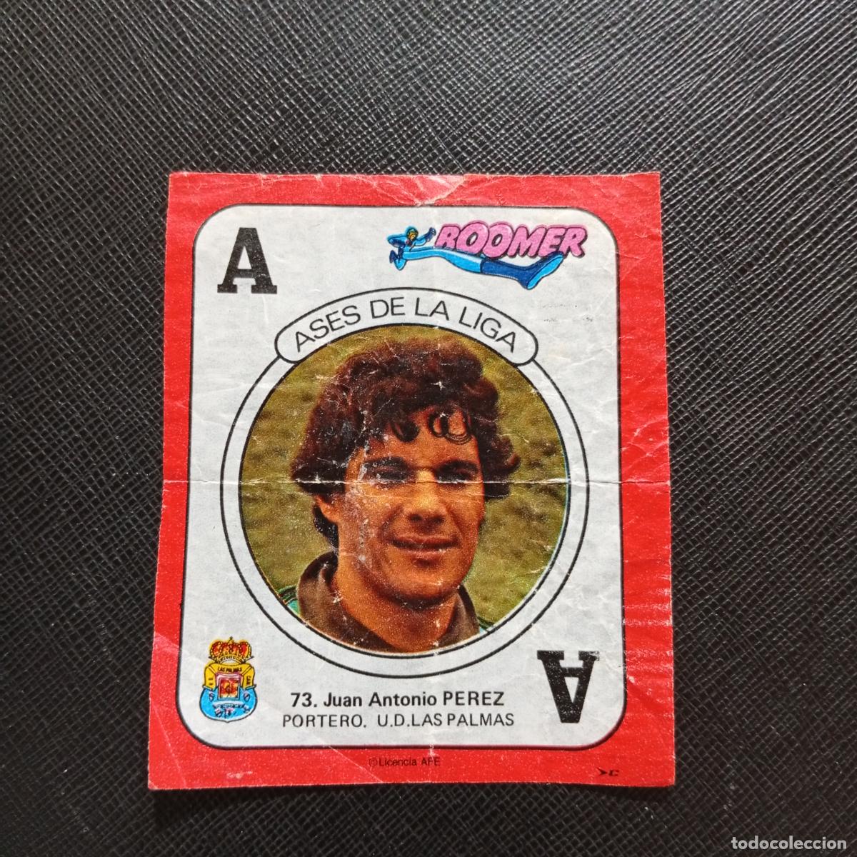 Cromos de f&uacute;tbol: 73 PEREZ LAS PALMAS CHICLE BOOMER 1982 1983 CROMO FUTBOL LIGA 82 83 - SIN PEGAR - SOBRE-C