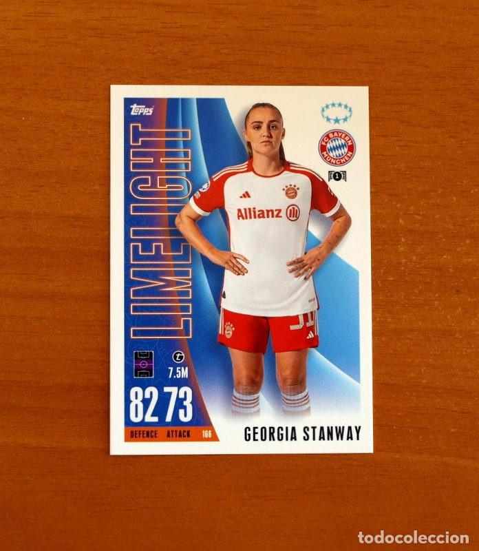 Figurine di Calcio: Bayern M&uuml;nchen -166 Georgia Stanway-Limelight-Topps Match Attax Trading Card Game-2023-2024-23-24