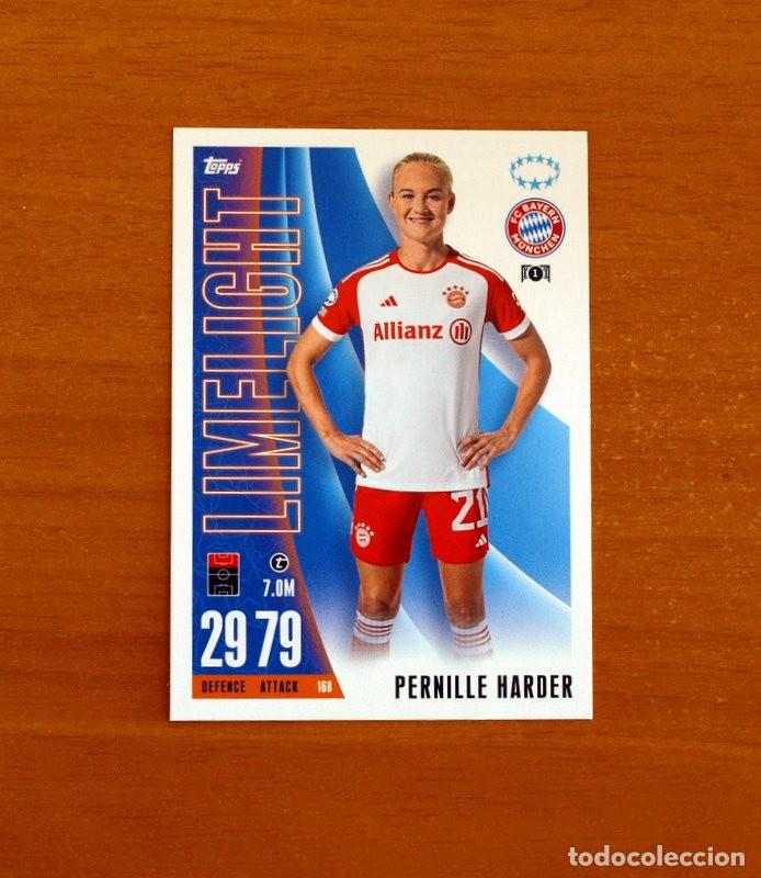 Fu&szlig;ball-Sticker: Bayern M&uuml;nchen -168 Pernille Harder -Limelight-Topps Match Attax Trading Card Game-2023-2024-23-24