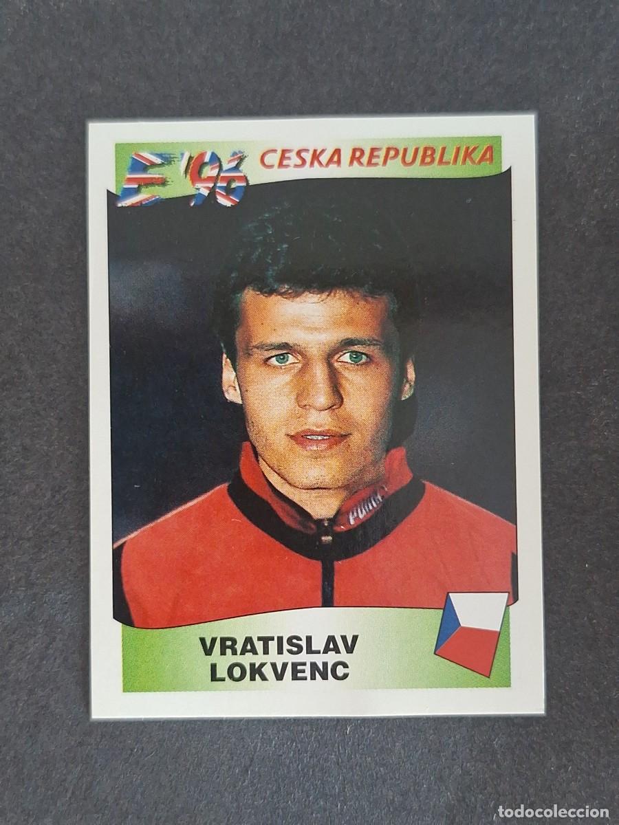 Figurine di Calcio: L3 VRATISLAV LOKVENC SELECCION REPUBLICA CHECA 232 EUROCOPA 1996 EURO 96 PANINI NUNCA PEGADO