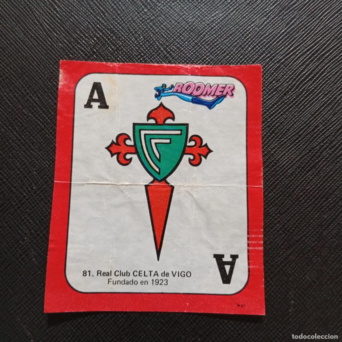 Figurine di Calcio: 81 ESCUDO CELTA CHICLE BOOMER 1982 1983 CROMO FUTBOL LIGA 82 83 - SIN PEGAR - SOBRE-C