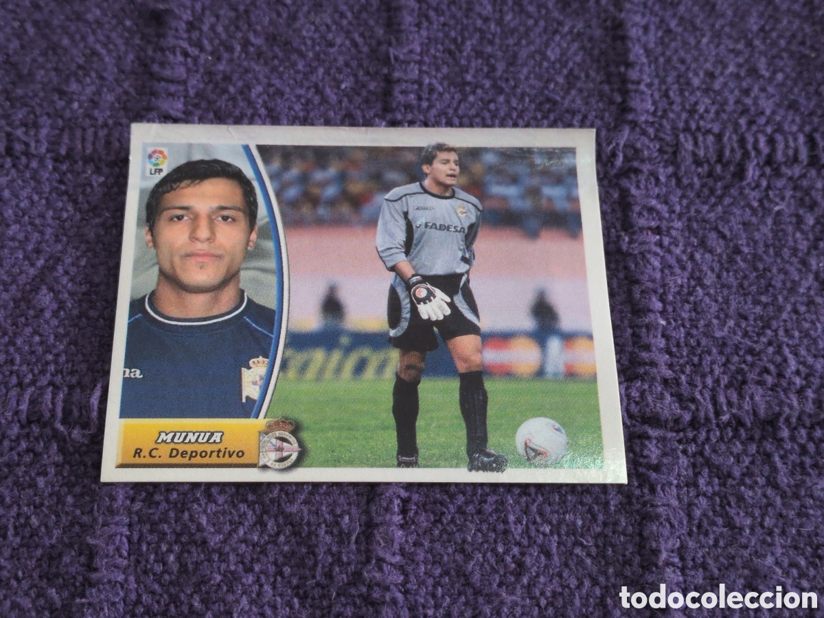 Football Stickers: EDICIONES ESTE 2003-2004 MUNUA (DEPORTIVO LA CORU&Ntilde;A) COLOCA. VENTANILLA