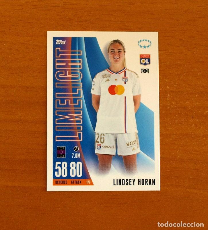 Cromos de f&uacute;tbol: Olympique Lyon -172 Lindsey Horan -Limelight-Topps Match Attax Trading Card Game-2023-2024-23-24