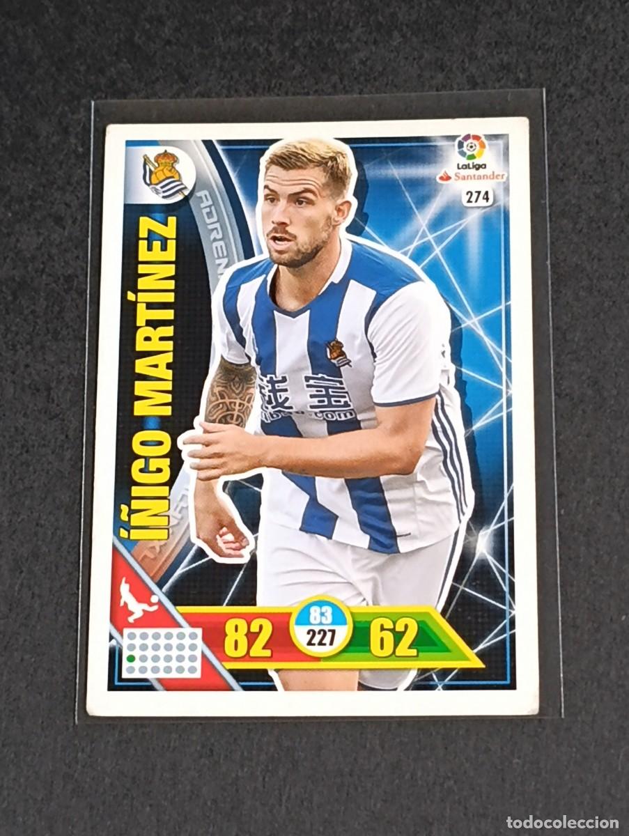 Cromos de f&uacute;tbol: I&Ntilde;IGO MART&Iacute;NEZ #274 REAL SOCIEDAD - ADRENALYN XL LA LIGA SANTANDER 2016 2017 - PANINI 16 17 CROMO