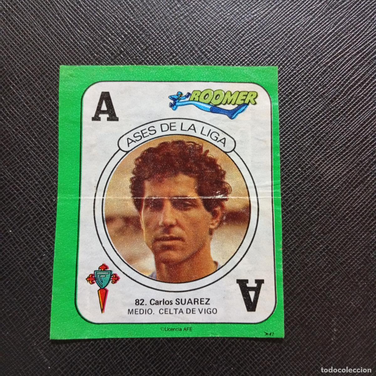 Cromos de f&uacute;tbol: 82 SUAREZ CELTA CHICLE BOOMER 1982 1983 CROMO FUTBOL LIGA 82 83 - SIN PEGAR - SOBRE-C