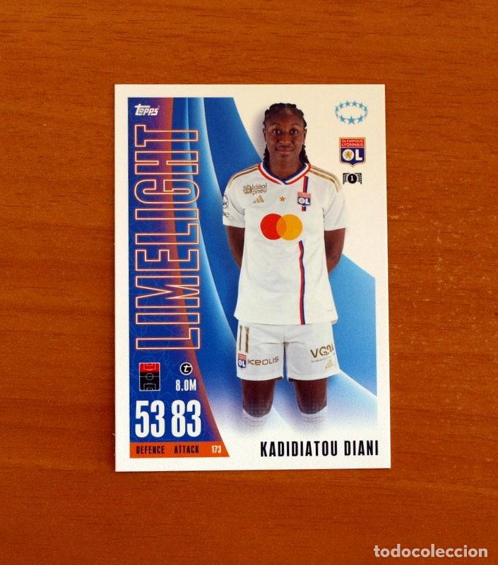 Cromos de f&uacute;tbol: Olympique Lyon -173 Kadidiatou Diadi -Limelight-Topps Match Attax Trading Card Game-2023-2024-23-24