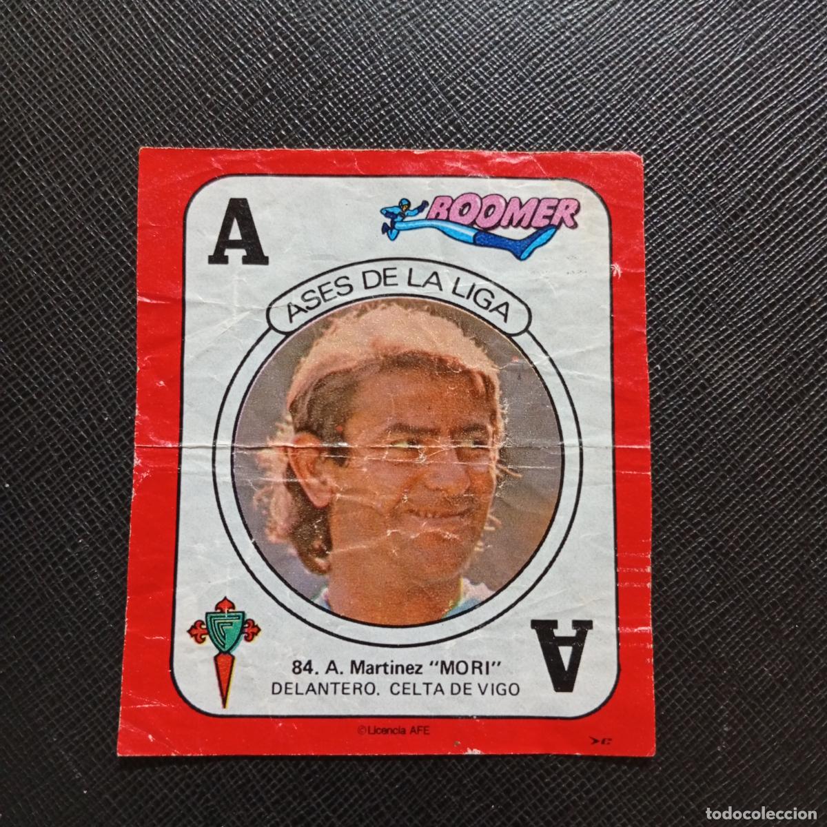 Cromos de f&uacute;tbol: 84 MORI CELTA CHICLE BOOMER 1982 1983 CROMO FUTBOL LIGA 82 83 - SIN PEGAR - SOBRE-C