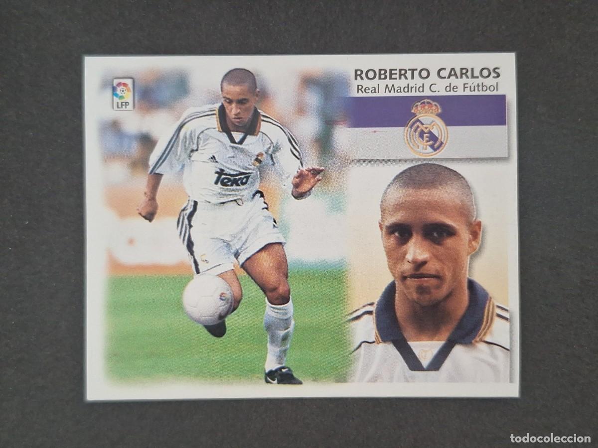 Cromos de f&uacute;tbol: L5 ROBERTO CARLOS REAL MADRID LIGA ESTE 1999 2000 99 00 NUNCA PEGADO SIN PEGAR