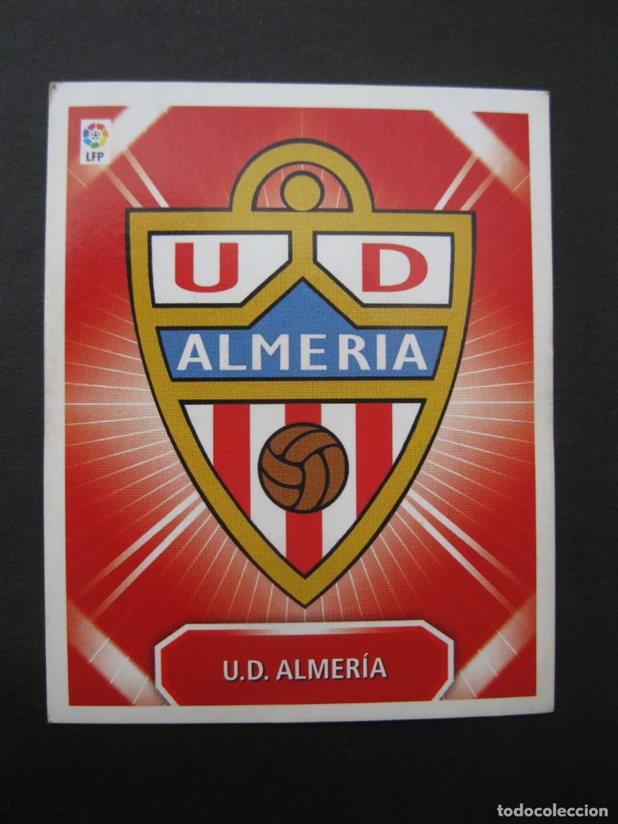 Football Stickers: ESCUDO DE LA U.D. ALMERIA - CAMPEONATO DE LIGA 08/09 - EDICIONES ESTE - NUNCA PEGADO.