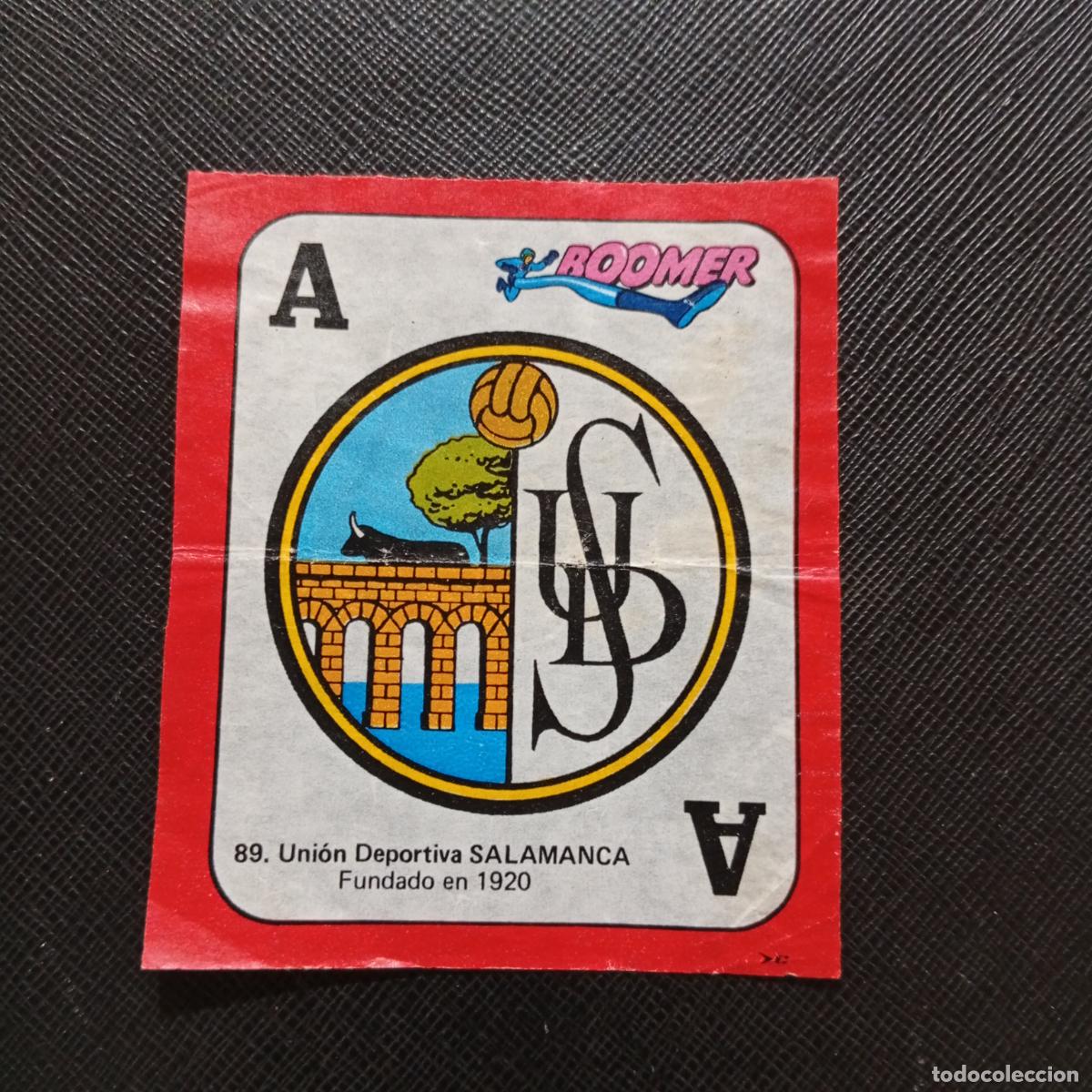 Fu&szlig;ball-Sticker: 89 ESCUDO SALAMANCA CHICLE BOOMER 1982 1983 CROMO FUTBOL LIGA 82 83 - SIN PEGAR - SOBRE-C