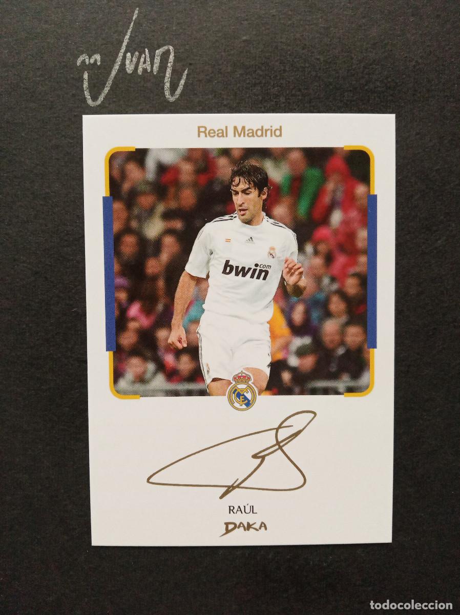 Cromos de f&uacute;tbol: IC 12 INSTANT CHEKI FIRMA IMPRESA RAUL REAL MADRID ESPA&Ntilde;A ⚽ DAKA &reg; TOP AUDIENCE 2025 2026 25 26