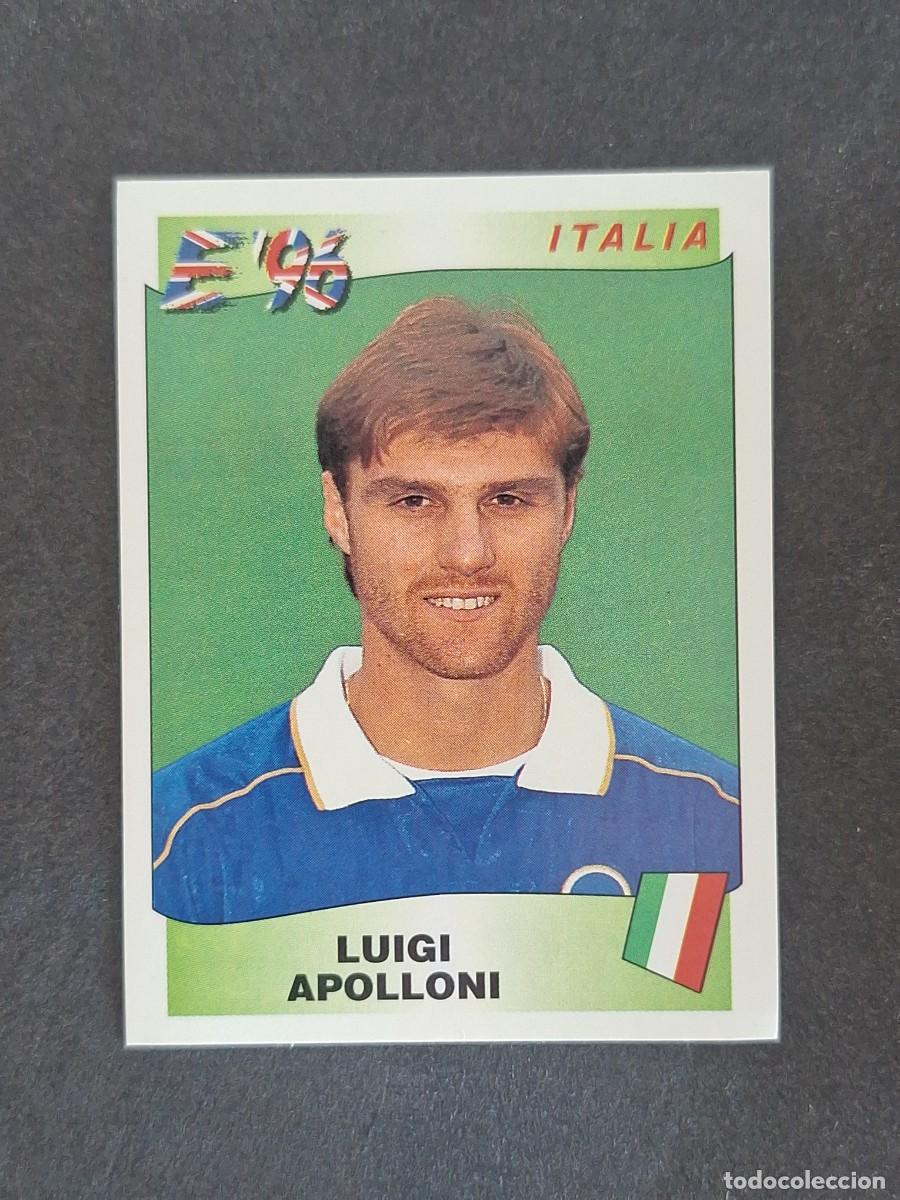 Cromos de f&uacute;tbol: L3 LUIGI APOLLONI SELECCION ITALIA 241 EUROCOPA 1996 EURO 96 PANINI NUNCA PEGADO SIN PEGAR