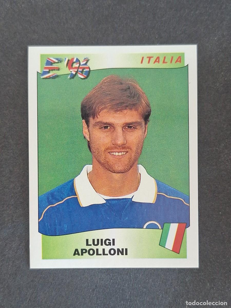 Cromos de f&uacute;tbol: L3 LUIGI APOLLONI SELECCION ITALIA 241 EUROCOPA 1996 EURO 96 PANINI NUNCA PEGADO SIN PEGAR