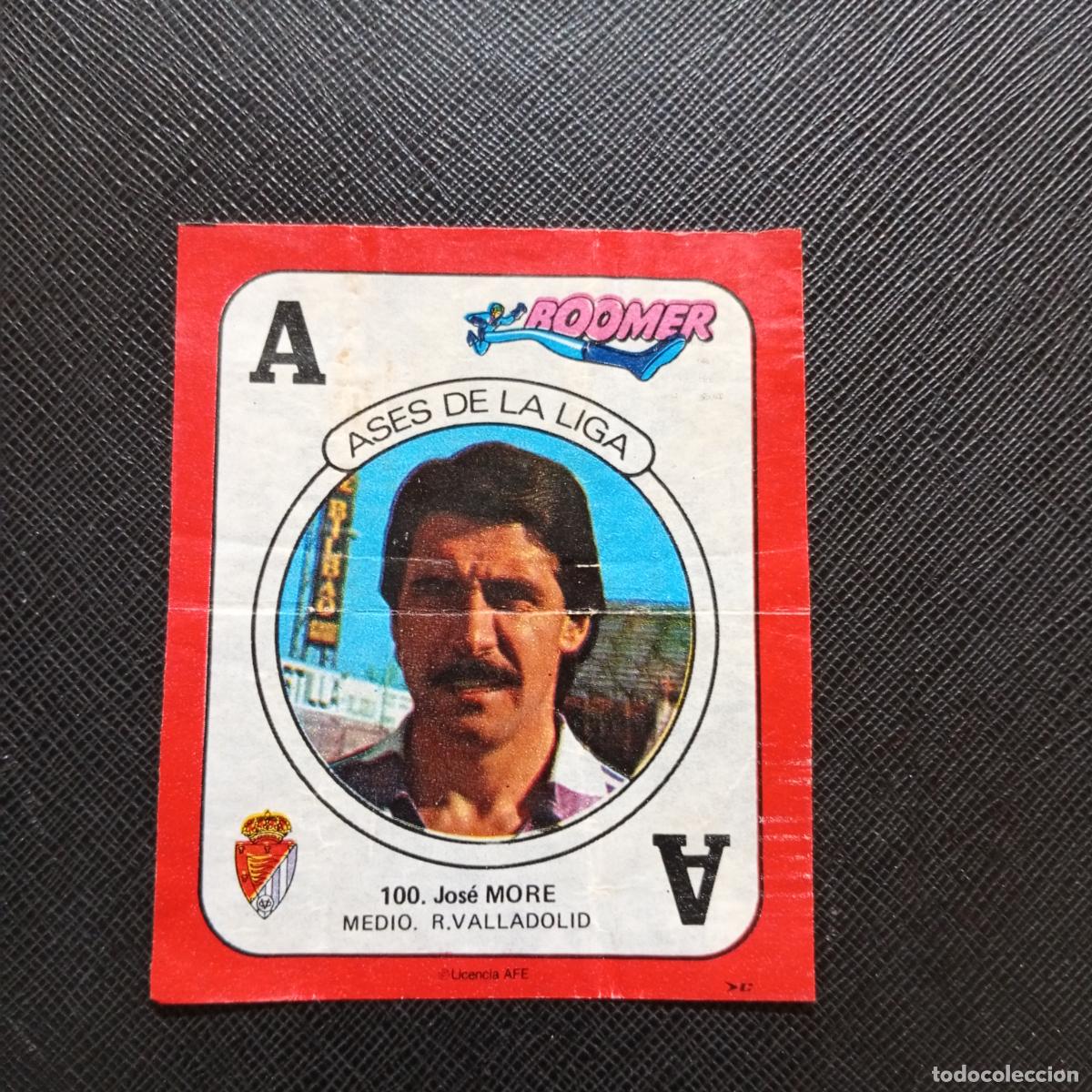 Cromos de f&uacute;tbol: 100 MORE VALLLADOLID CHICLE BOOMER 1982 1983 CROMO FUTBOL LIGA 82 83 - SIN PEGAR - SOBRE-C