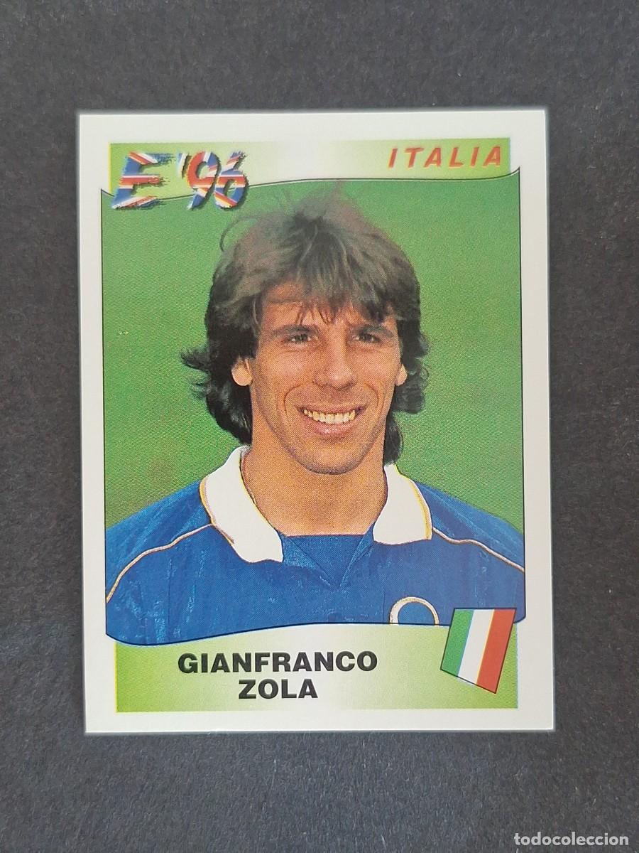 Cromos de f&uacute;tbol: L3 GIANFRANCO ZOLA SELECCION ITALIA 250 EUROCOPA 1996 EURO 96 PANINI NUNCA PEGADO SIN PEGAR