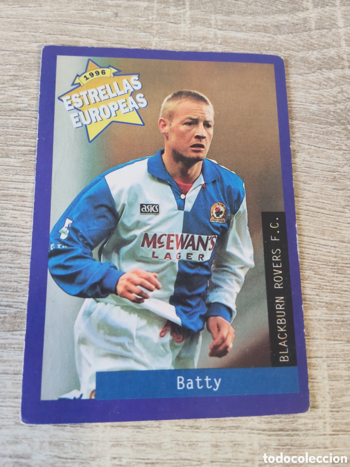 Cromos de f&uacute;tbol: Panini estrellas europeas 1996 38 Batty Blackburn Rovers