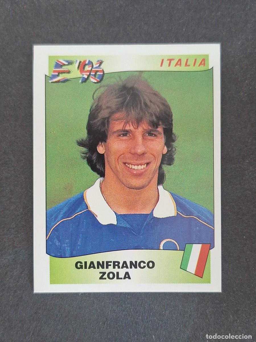 Cromos de f&uacute;tbol: L3 GIANFRANCO ZOLA SELECCION ITALIA 250 EUROCOPA 1996 EURO 96 PANINI NUNCA PEGADO SIN PEGAR