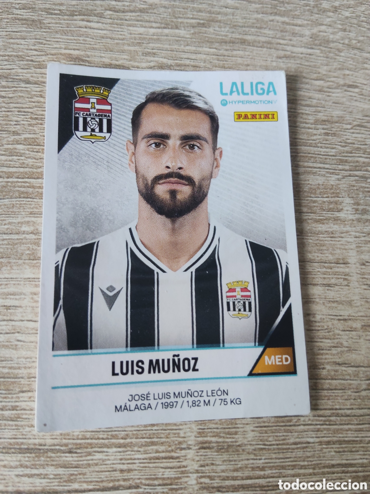Cromos de Futebol: Panini la liga hypermotion 2024 2025 24 25 90 Luis Mu&ntilde;oz Cartagena