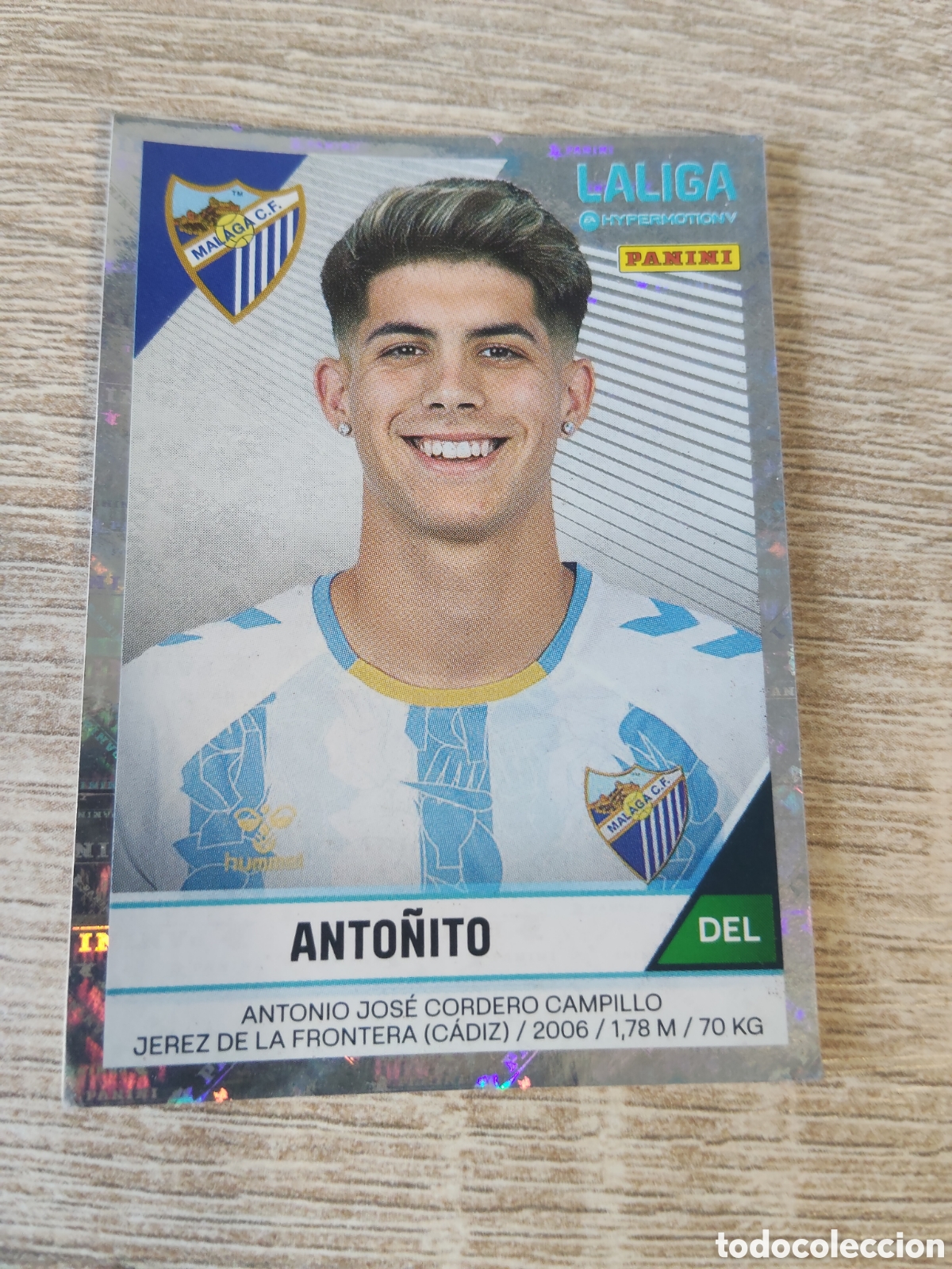 Cromos de f&uacute;tbol: Panini la liga hypermotion 2024 2025 24 25 305 Anto&ntilde;ito M&aacute;laga