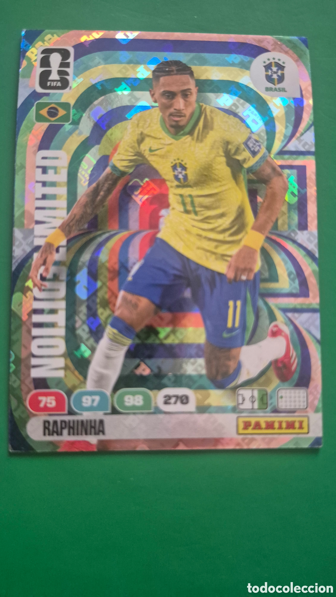 Cromos de f&uacute;tbol: ADRENALYN XL RAPHINHA EDITION LIMITED EDICION LIMITADA BRASIL FIFA WORLD CUP 2026 MUNDIAL PANINI