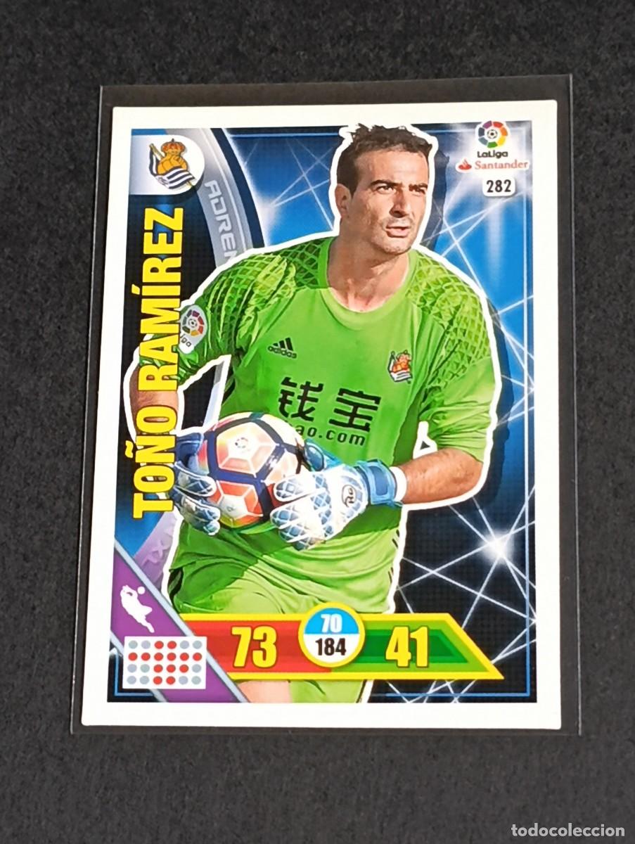 Cromos de f&uacute;tbol: TO&Ntilde;O RAM&Iacute;REZ #282 REAL SOCIEDAD - ADRENALYN XL LA LIGA SANTANDER 2016 2017 PANINI 16 17 CROMO FUTBOL
