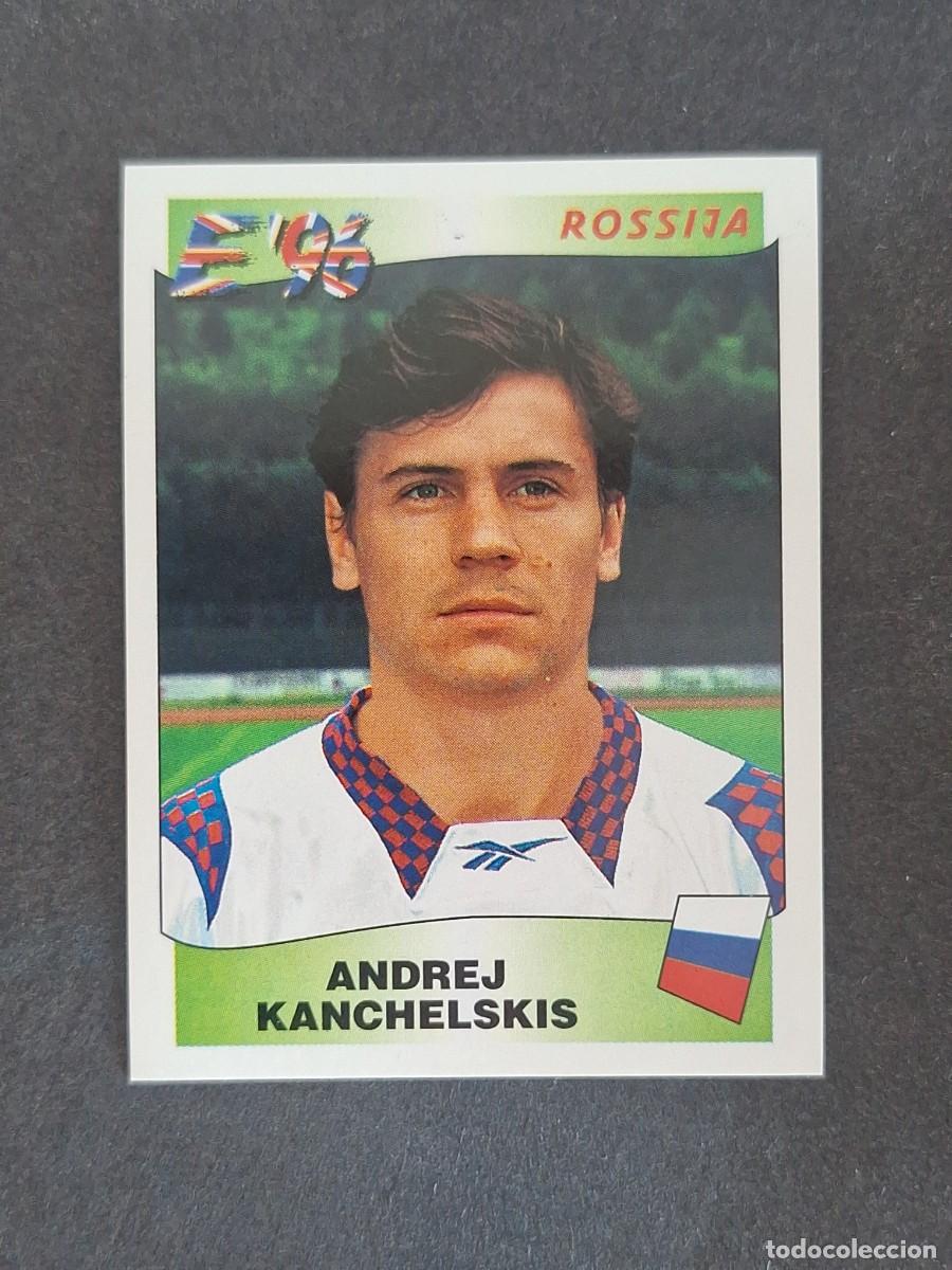 Cromos de f&uacute;tbol: L3 ANDREJ KANCHELSKIS SELECCION RUSIA 266 EUROCOPA 1996 EURO 96 PANINI NUNCA PEGADO SIN PEGAR
