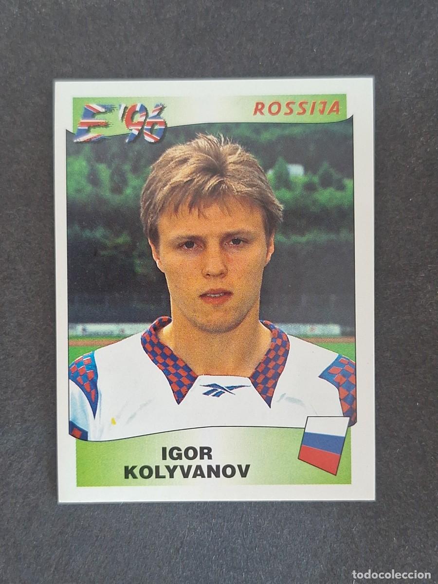 Cromos de f&uacute;tbol: L3 IGOR KOLYVANOV SELECCION RUSIA 269 EUROCOPA 1996 EURO 96 PANINI NUNCA PEGADO SIN PEGAR
