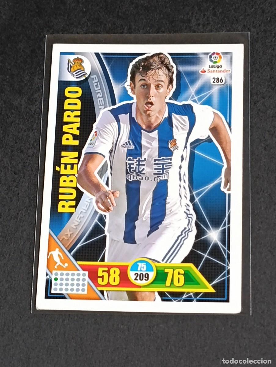 Cromos de f&uacute;tbol: RUB&Eacute;N PARDO #286 REAL SOCIEDAD - ADRENALYN XL LA LIGA SANTANDER 2016 2017 PANINI 16 17 CROMO F&Uacute;TBOL