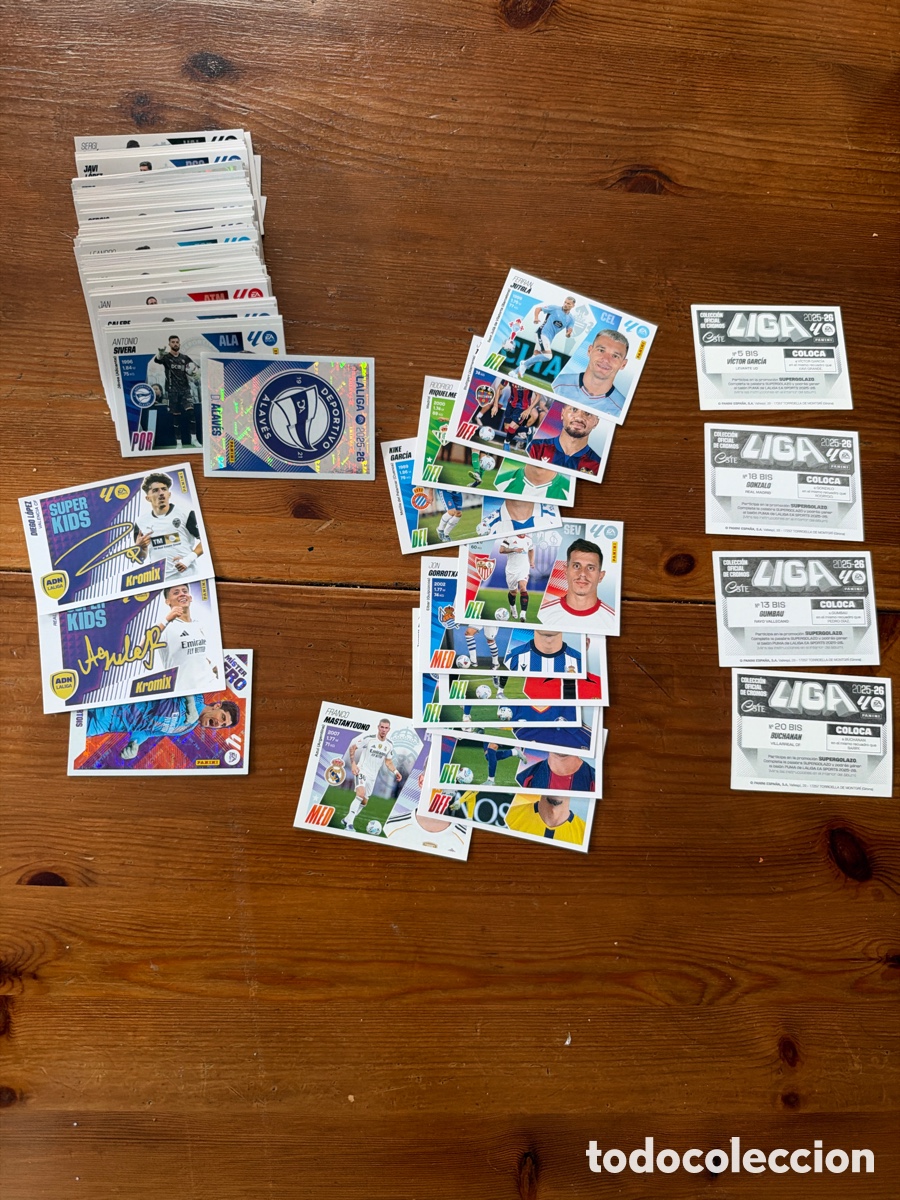 Cromos de f&uacute;tbol: Cromos Panini Ediciones Este 2025 26