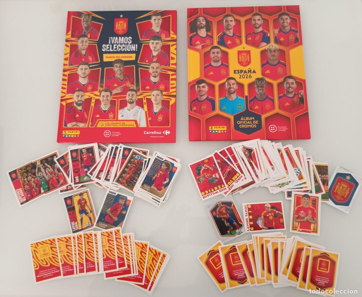 Cromos de f&uacute;tbol: SELECCI&Oacute;N ESPA&Ntilde;OLA DE F&Uacute;TBOL EUROCOPA 2024 Y MUNDIAL 2026